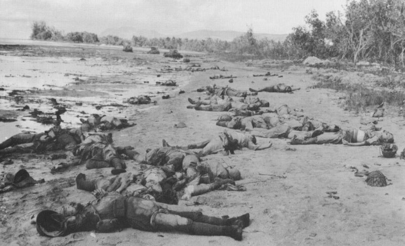 無謀な作戦で２万人の将兵が戦病死したガダルカナルの戦い（米軍撮影）