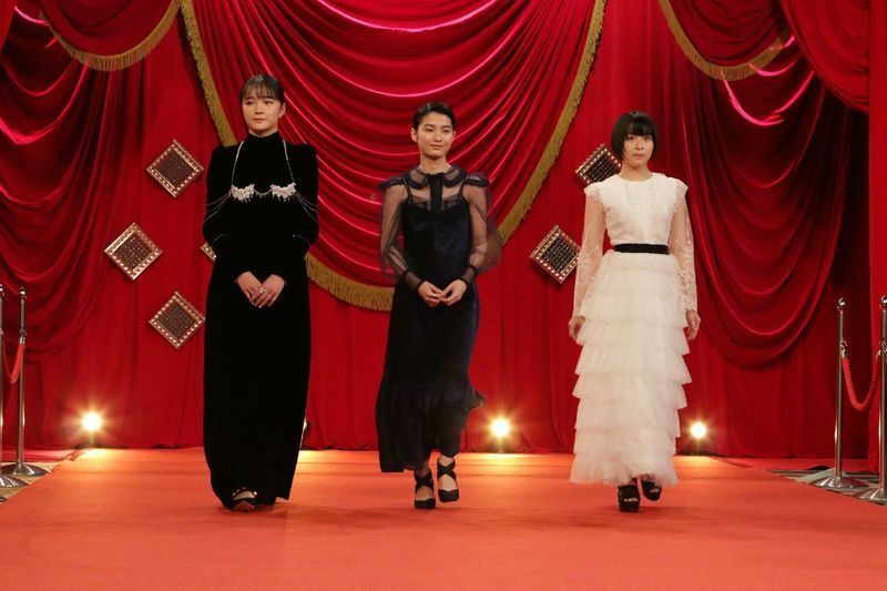 左から、服部樹咲さん、蒔田彩珠さん、森七菜さん　（C)日本アカデミー賞協会