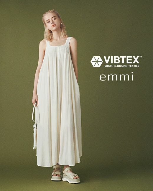 抗ウイルス素材「VIBTEX」を「emmi」のeco Fabricにのせたスペシャルコレクション第2弾が発売。　画像協力：emmi