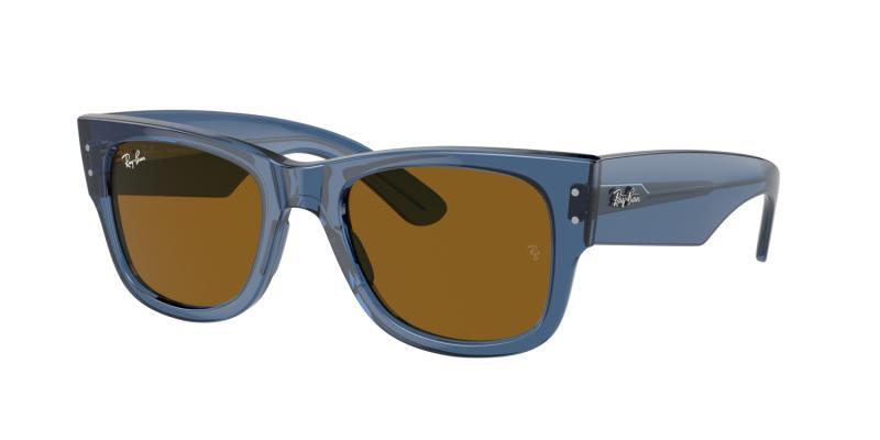 幅のワイドなテンプルで堂々とした印象に (画像協力:Ray-Ban)