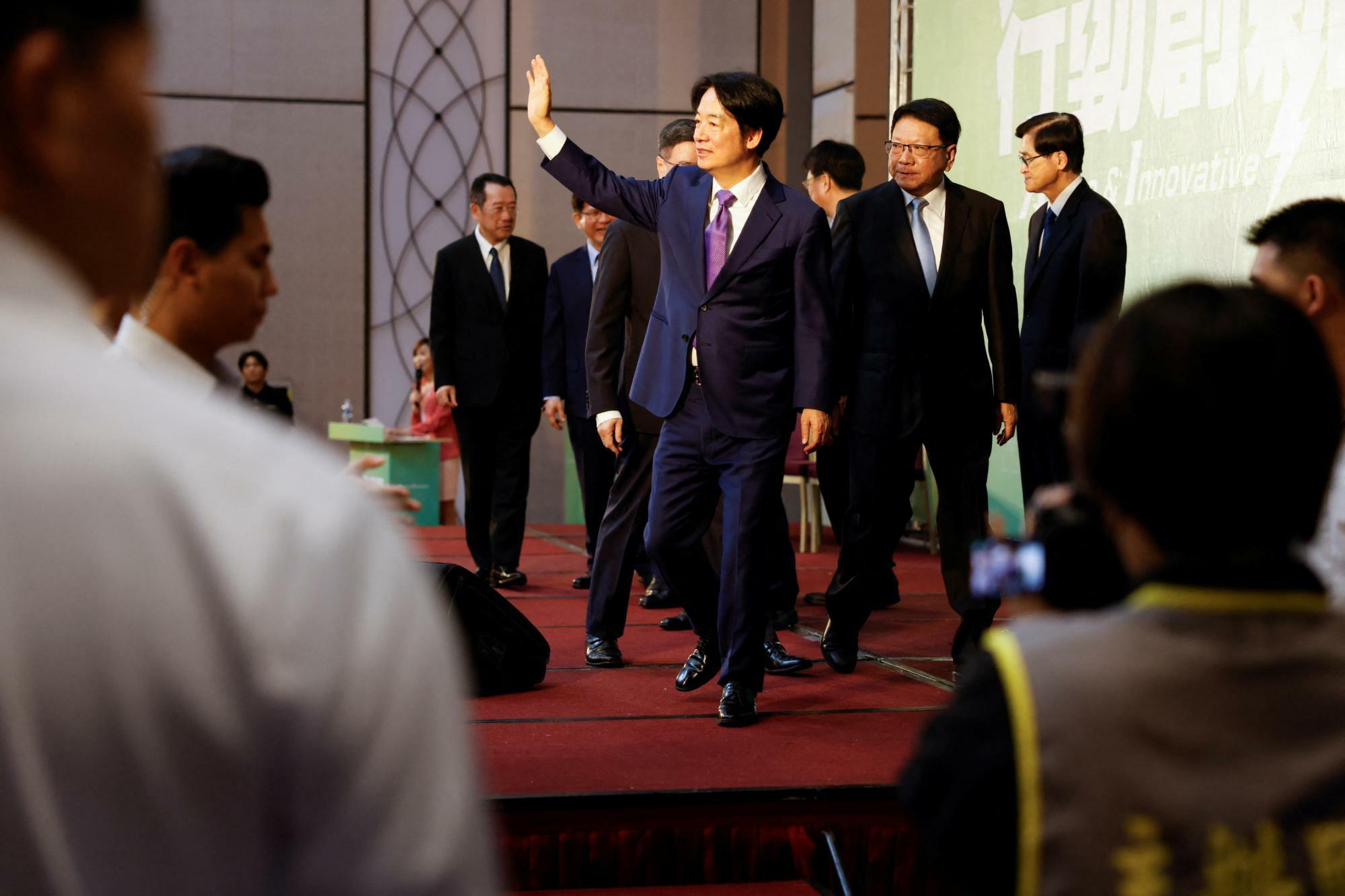 台湾の新総統、頼清徳氏（2024年4月25日台北）