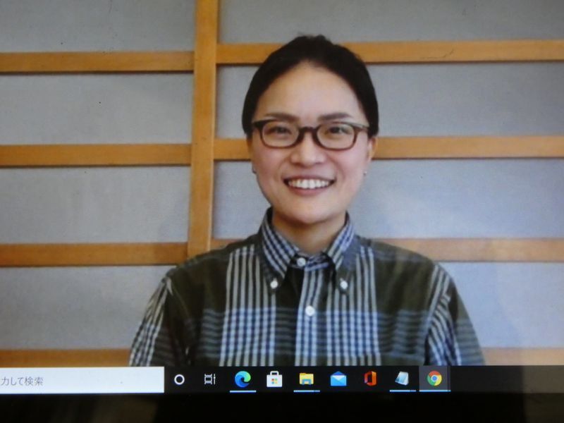 リモートでの取材に応じてくれた井上瑶子さん 筆者撮影