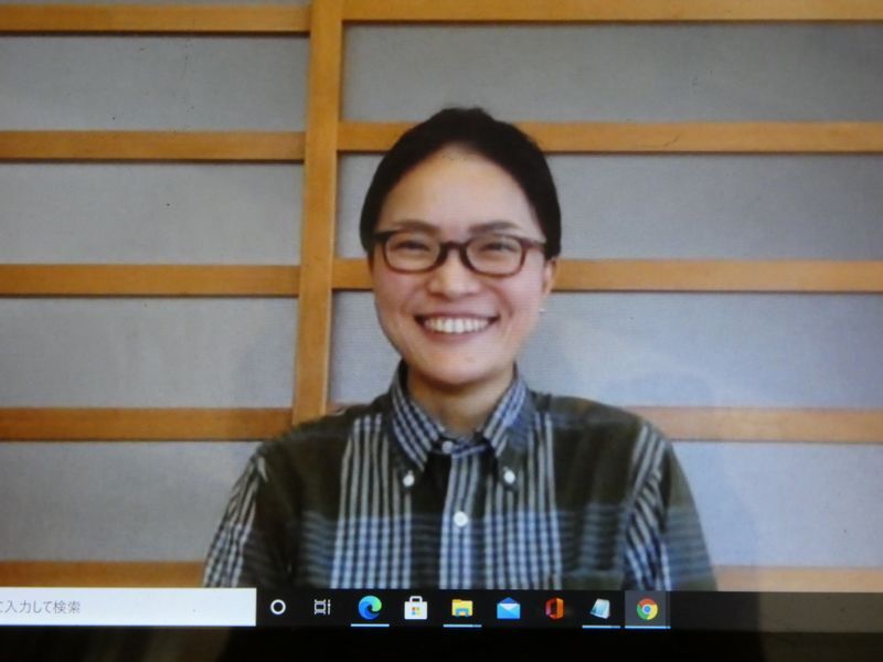 リモートでの取材に応じてくれた井上瑶子さん 筆者撮影
