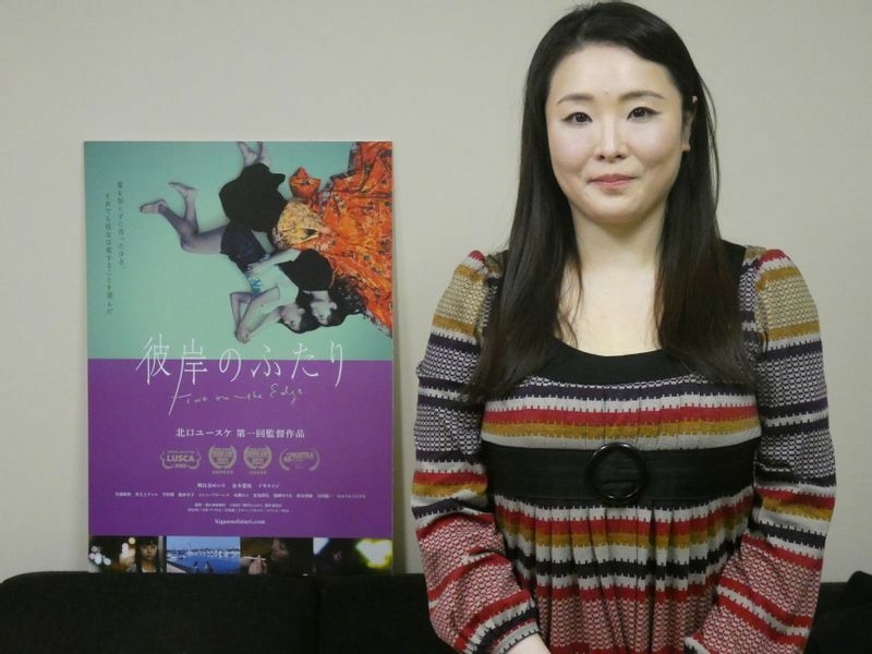 「彼岸のふたり」で母親・陽子を演じた並木愛枝　　筆者撮影