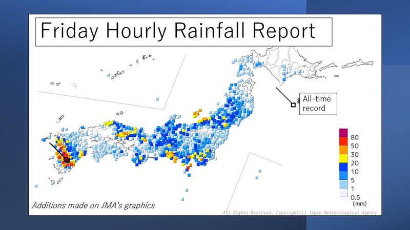 Rain report (Source: JMA)