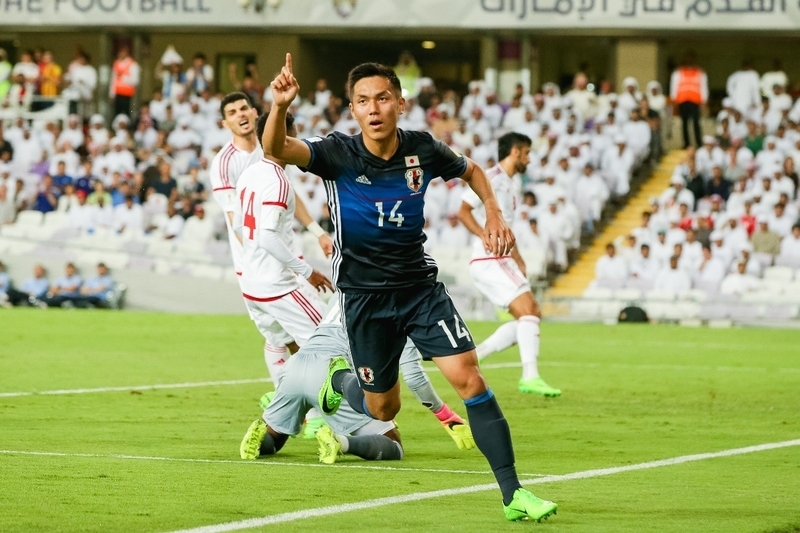 2017年3月のUAE戦では先制弾を奪った(写真:アフロ)