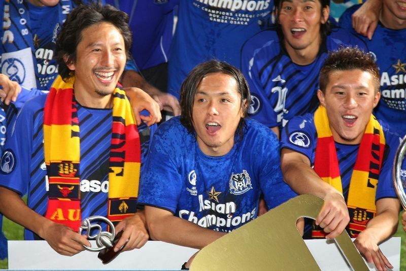 2008年にACL制覇を果たした頃の橋本（左端。写真：アフロスポーツ）