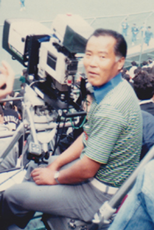 大谷義勝。1940年生まれ、スポニチテレビニュース社を経て、東京フィルム・メートに所属（写真提供：大谷美和子）