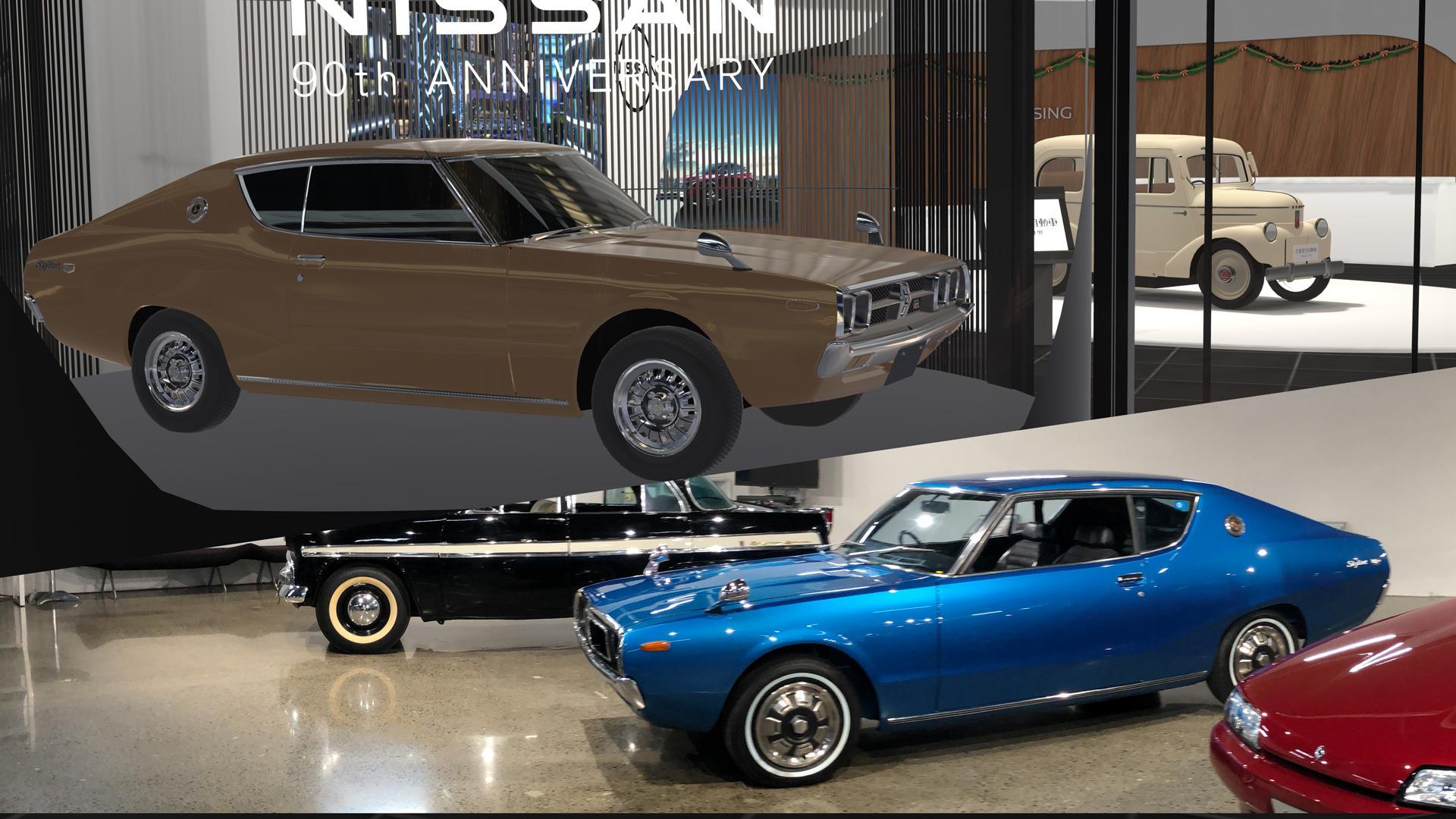 メタバースの日産ショールームに現れた本物そっくりのケンメリ メタバースの日産ショールームに現れた本物そっくりのケンメリ