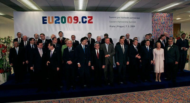 2009年にチェコで開催されたEU東方協力会議。この会議にはベラルーシ代表も出席した。