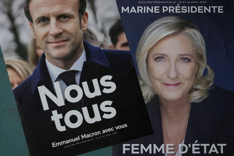 フランス大統領選挙の公式ポスター（2022.3.24）