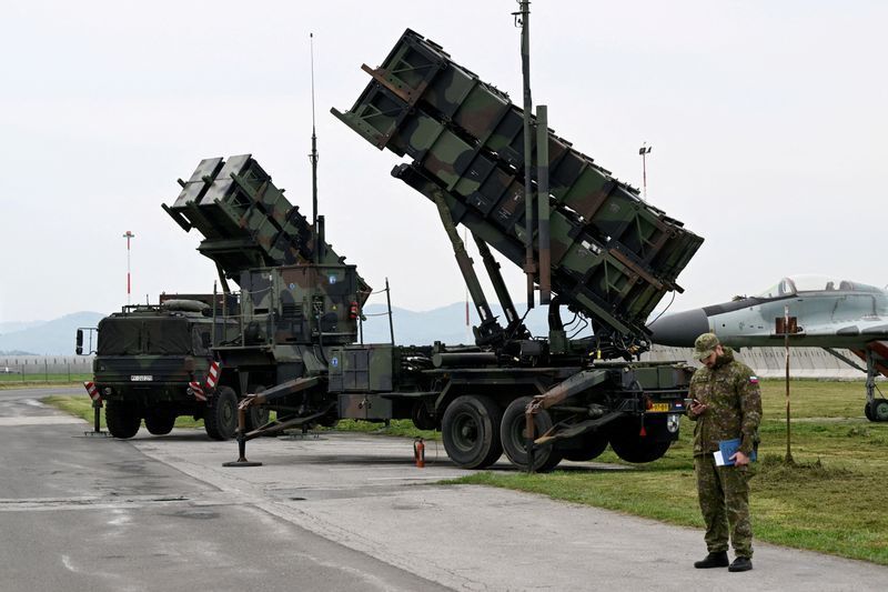 米軍がウクライナに提供するものと同型のパトリオットミサイル(資料写真、2022.5.8)