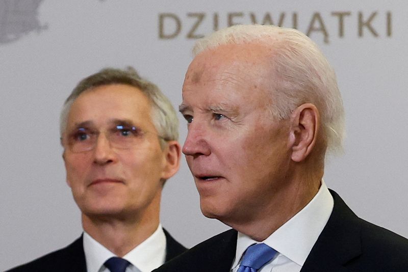 ポーランドを訪問したバイデン大統領(2023.2.22)。アメリカはICCによるプーチンへの逮捕状発行を歓迎しているが、アメリカ自身は締約国ではない。