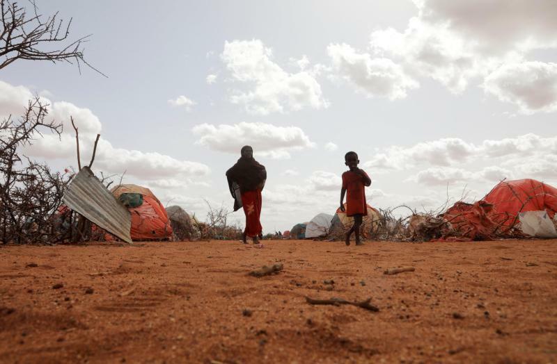 ソマリアの難民キャンプ（2022.5.24）。世界では居住地を追われる人々が1億人を超えており、スーダン情勢の悪化は難民危機に拍車をかけるものと懸念される。