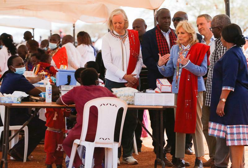 ケニアを訪問したジル・バイデン（2023.2.26）。ファーストレディとしてアフリカを初めて訪問したが、夫のバイデン大統領はまだアフリカを訪問していない。