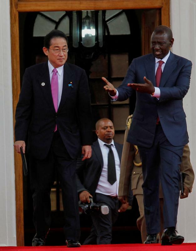 ケニアのルト大統領を訪問した岸田首相（2023.5.3）