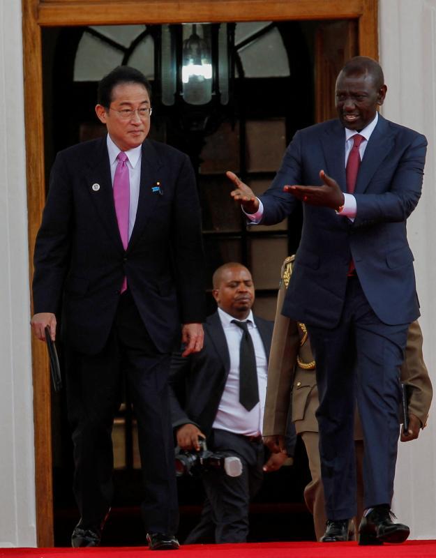 ケニアのルト大統領を訪問した岸田首相(2023.5.3)