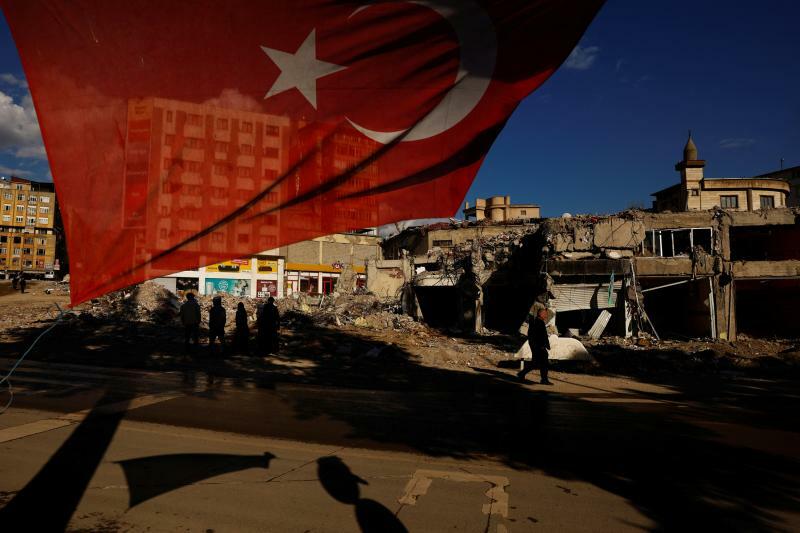 2月の大地震で廃墟が増えたトルコのカフラマンマラシュ（2023.3.9）。地震後のトルコではそれ以前からの不満を背景に、シリア難民へのヘイトが一気に拡大した。