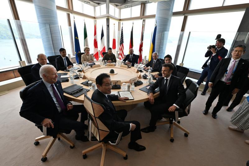 G7広島サミット(2023.5.21)。首脳宣言では世界全体でインフラ建設を加速させるグローバル・インフラ投資パートナーシップのために最大6000億ドルを共同で拠出することが確認された。