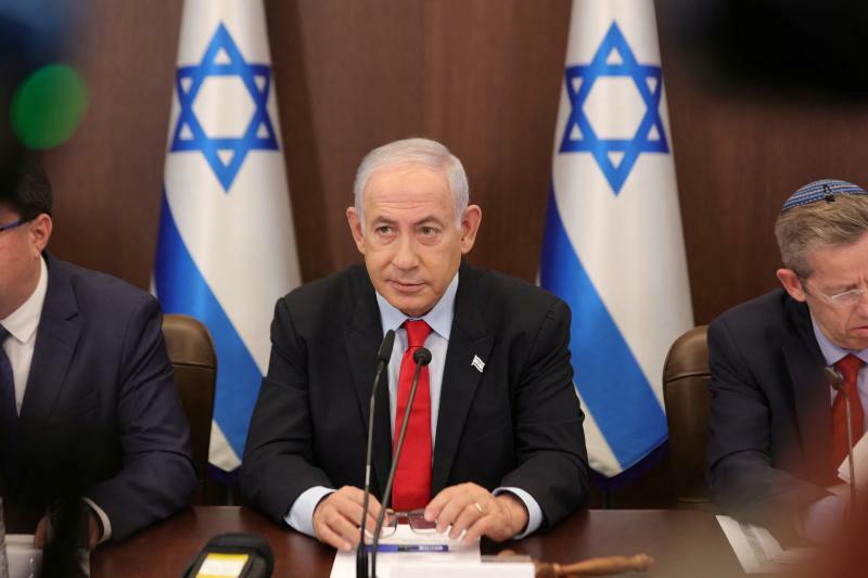 イスラエルのネタニヤフ首相（2023.9.27）。ユダヤ教右派を支持基盤とするネタニヤフは、アメリカの支援のもとパレスチナ占領政策を加速させてきた。