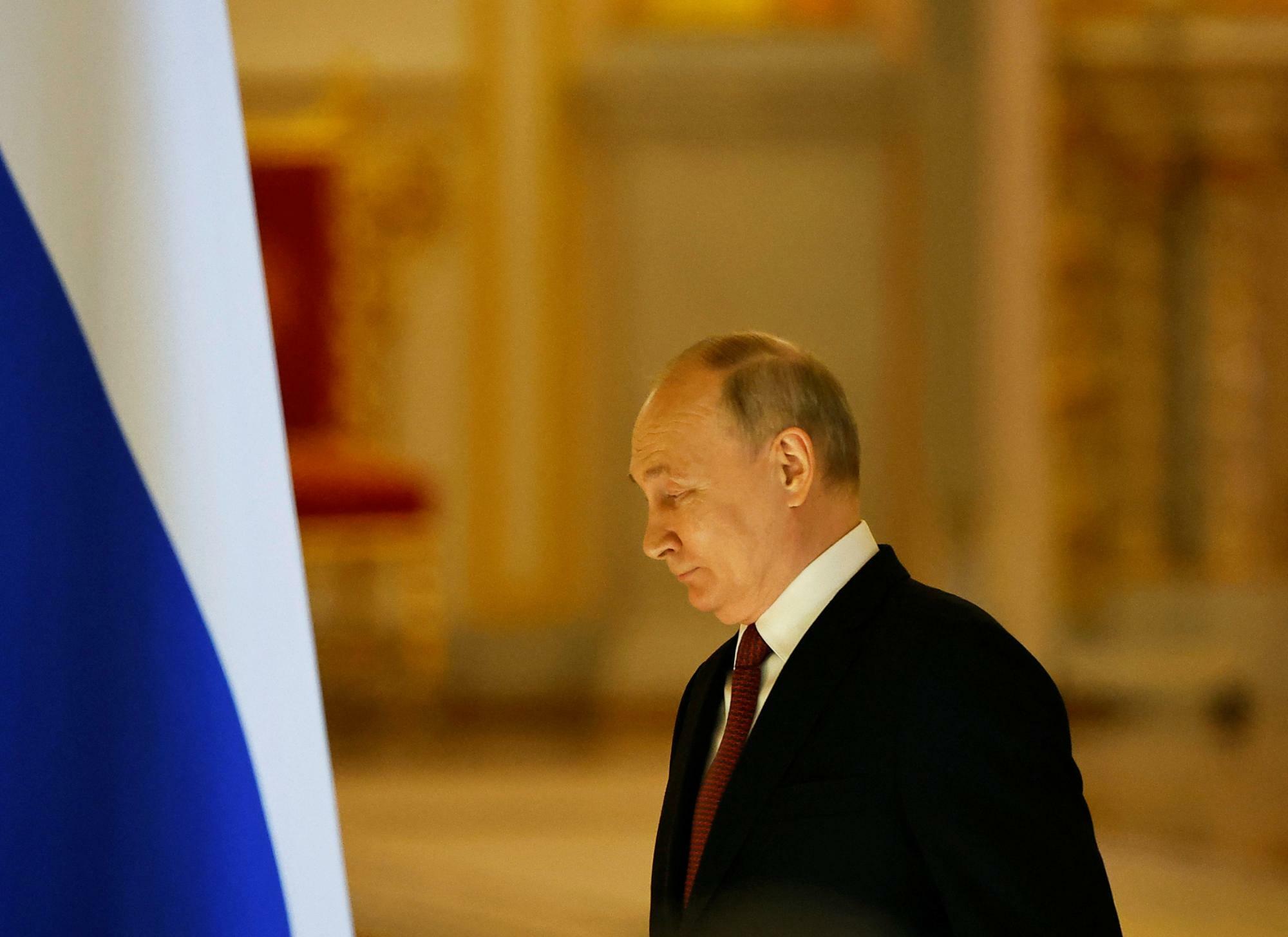 プーチン大統領（2024.3.20）。2016年のアメリカ大統領選挙をはじめ、ロシアには国際的なフェイクニュース拡散に関わってきた疑念が持たれている。