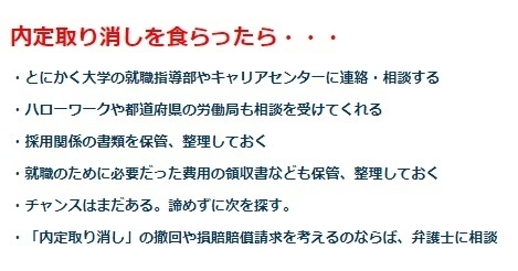 内定取り消しを食らったら・・・(著者作成)