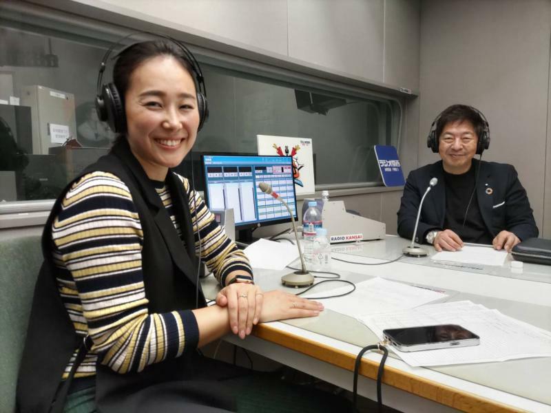 関西ではラジオ番組『アスカツ』がこの4月からスタートした。手前が元アスリート 西岡詩穂氏、奥がABU代表 中田仁之氏である。