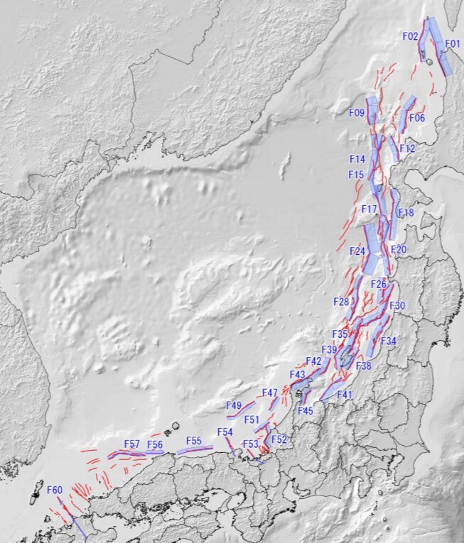 国土交通省・内閣府・文部科学省，2014，日本海における大規模地震に関する調査検討会報告（概要），20頁