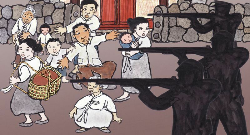 「スープとイデオロギー」に登場する済州４・３事件を描いたアニメーション（C）PLAN TO BE, Yang Yonghi