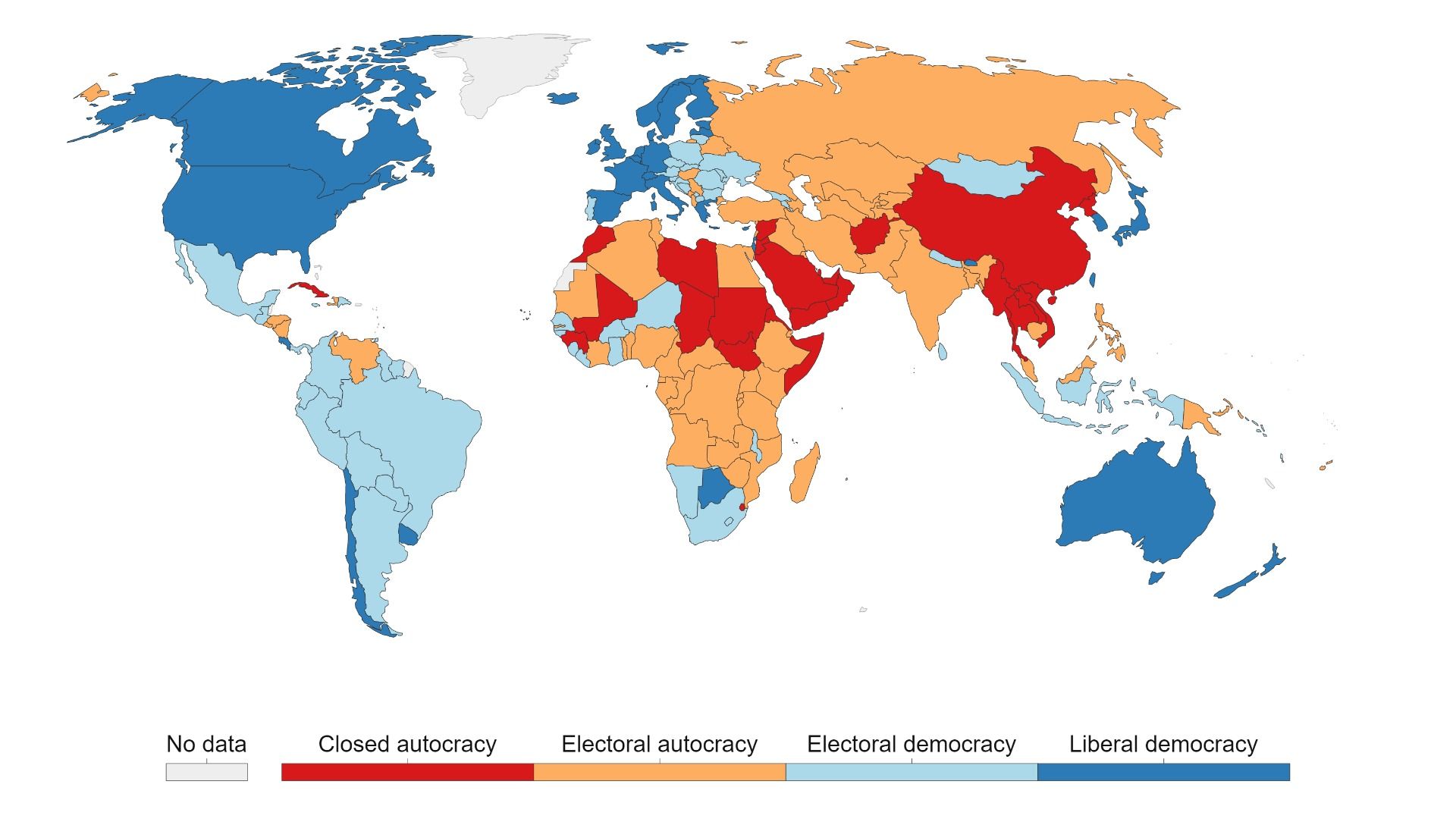 世界人口の71％が「独裁に分類される国に住む」という衝撃（西岡省二） - エキスパート - Yahoo!ニュース