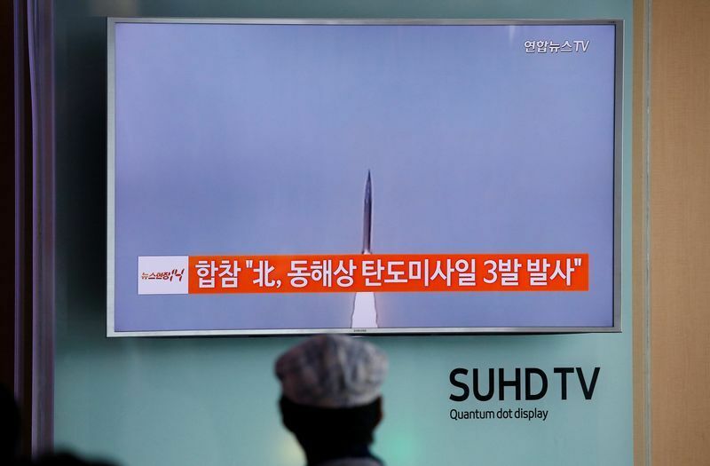 北朝鮮のミサイル発射を伝える韓国メディア