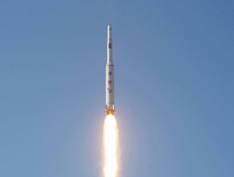 2016年2月に打ち上げられた「光明星4号」（労働新聞キャプチャー）