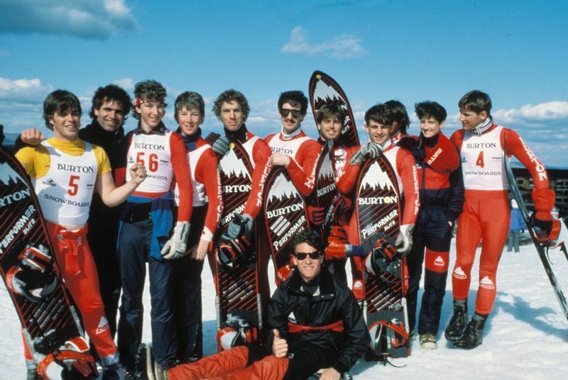 1985年に撮影されたチームBURTON（写真提供:BURTON）