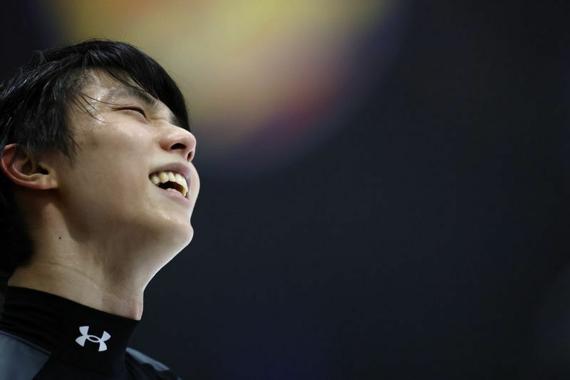 8月10日には、北京五輪以来の４回転アクセルを披露し、笑顔を見せた