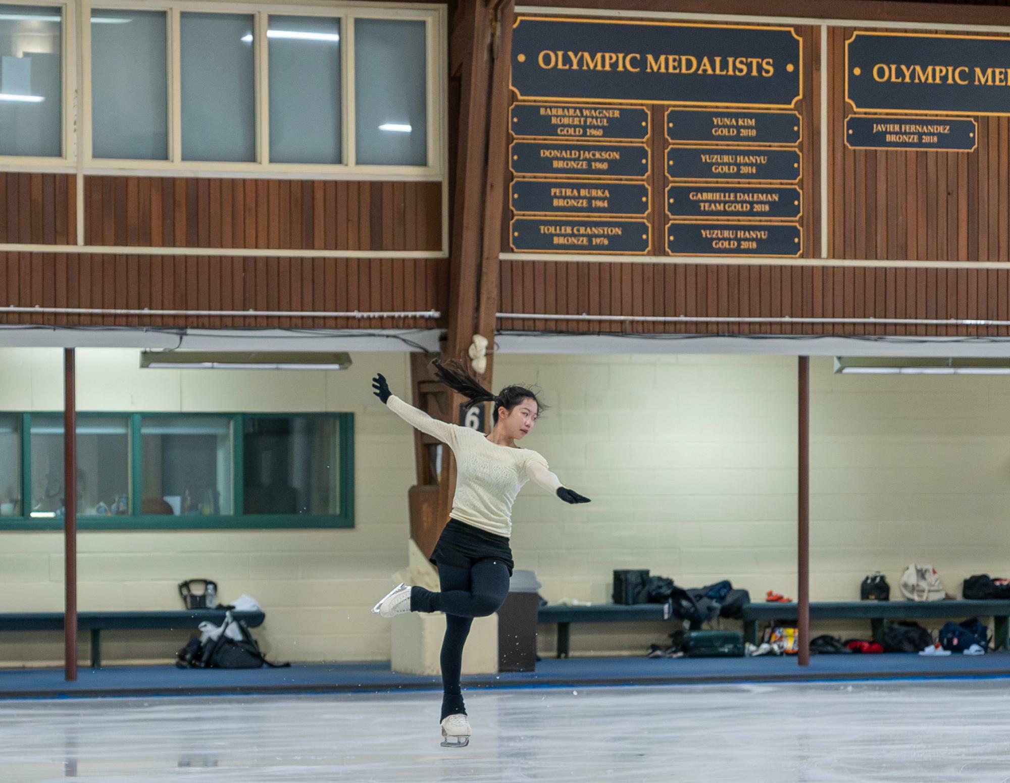 今夏には、羽生結弦らが練習したクリケットクラブのサマースケーティングにも参加した (c)bassy