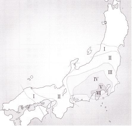 図1 北伊豆地震震度分布図