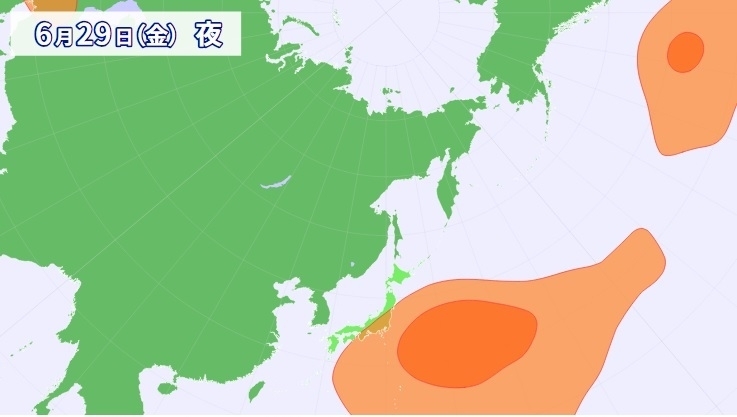 図2　上空の太平洋高気圧の予想