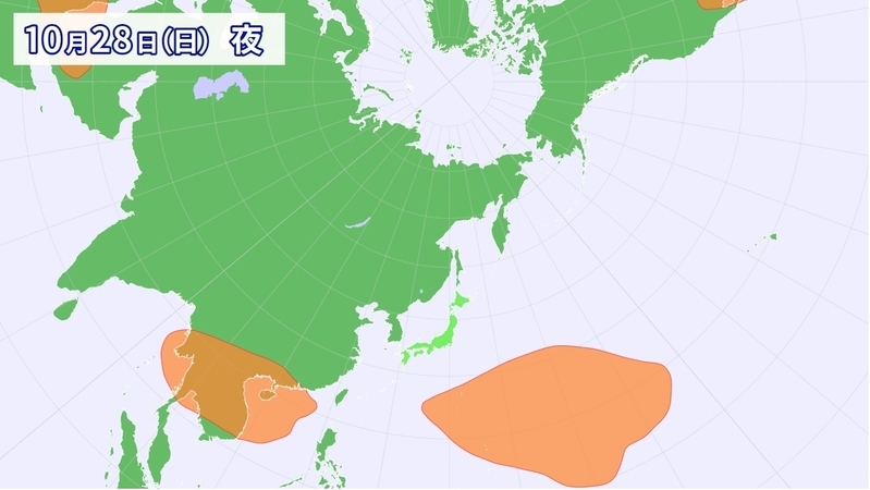 図3　日本をガードしなくなった太平洋高気圧