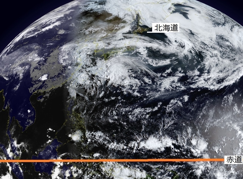 図3　気象衛星「ひまわり」画像（平成31年4月21日7時）