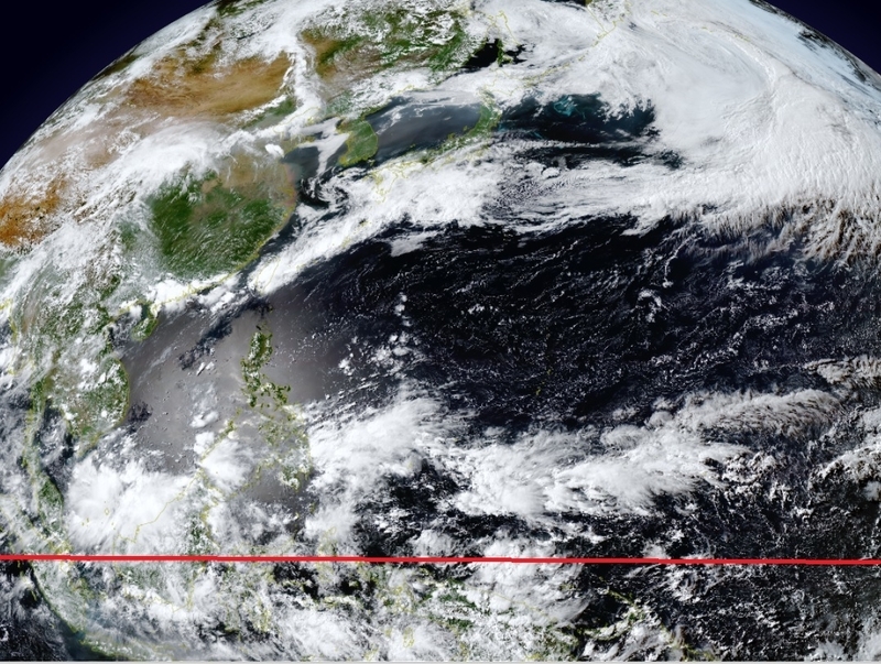 図1　北太平洋赤道域の積乱雲（令和元年6月4日15時）