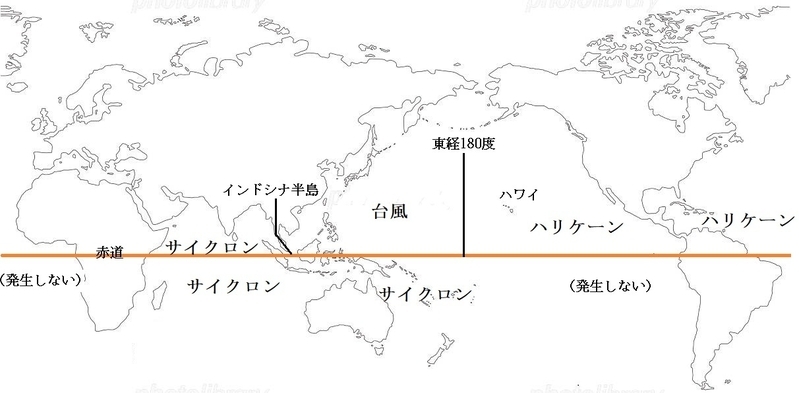 図3 世界の熱帯低気圧