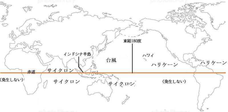 図3　世界の熱帯低気圧