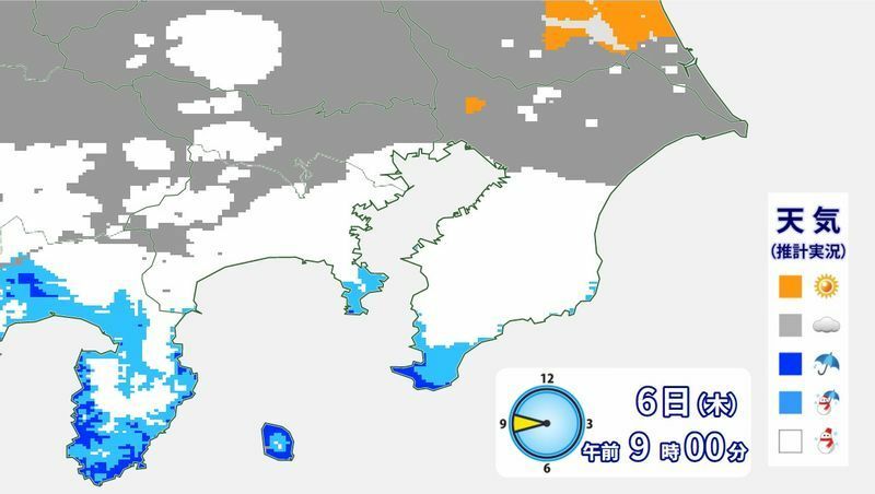 図1　推計気象分布（令和4年1月6日9時）