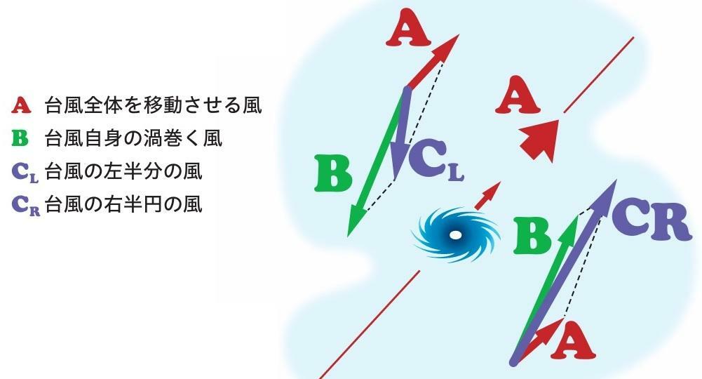 図1　台風のモデル的な風