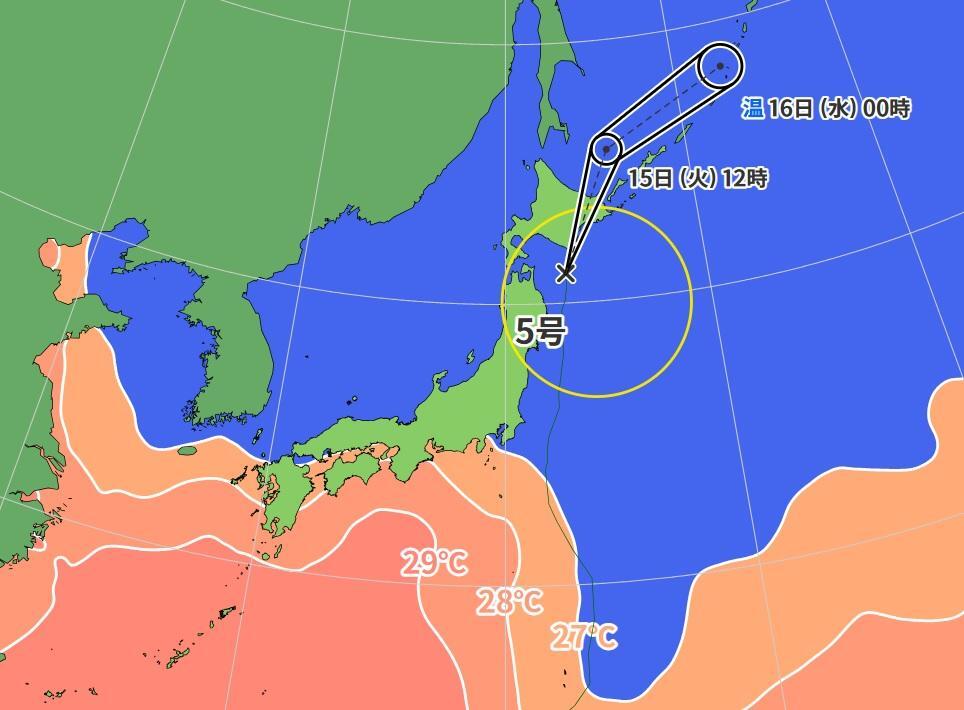 台風上陸 台風5号】台風が9年ぶりに北海道上陸 きょうにも温帯低気圧に