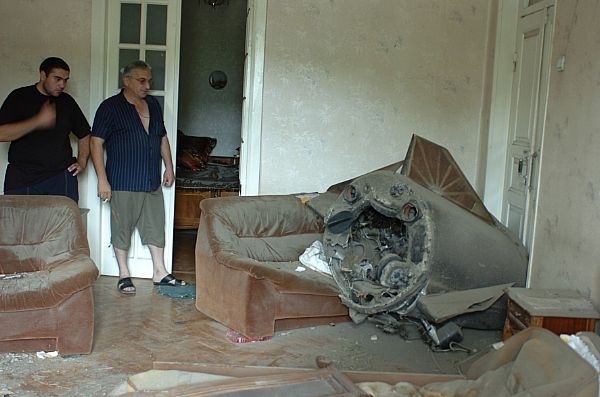 2008年グルジア戦争でイスカンデル不発弾。アメリカ海軍公式サイトより