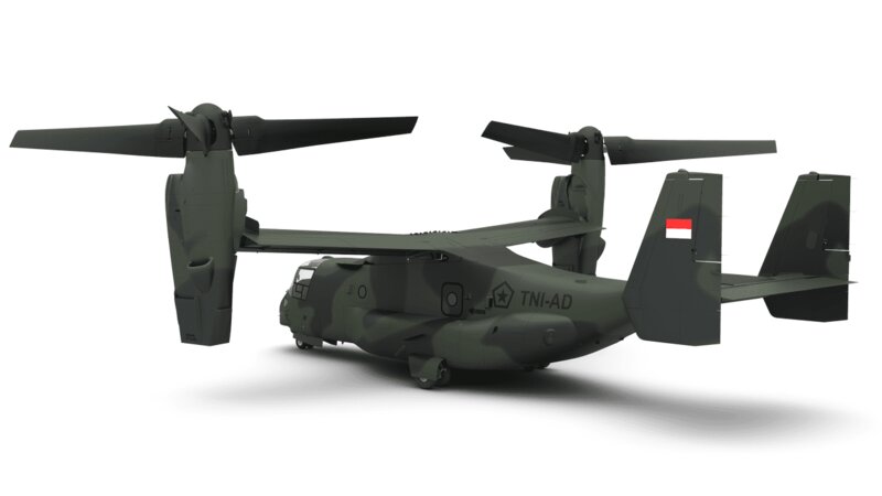 ベル・ヘリコプター社よりインドネシア陸軍向けオスプレイのCG画像
