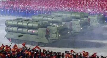 北朝鮮・朝鮮中央テレビより新型地対艦ミサイル車両