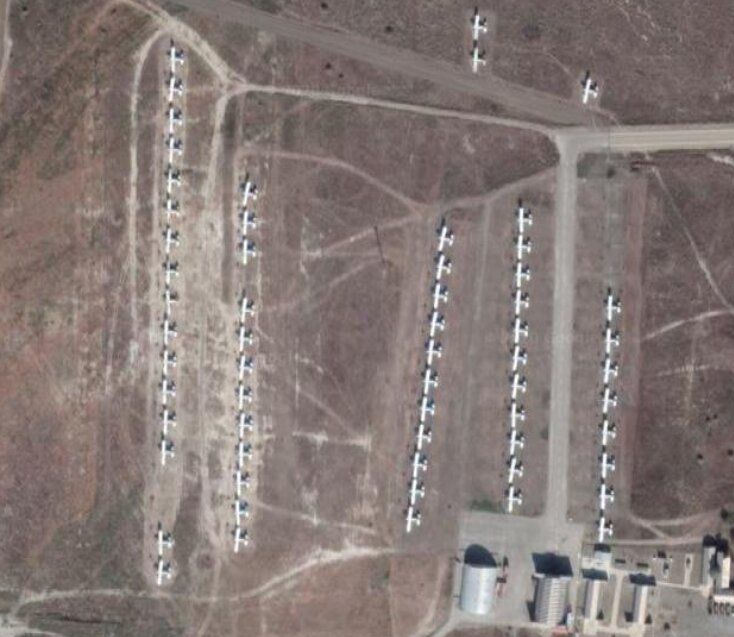 Google地図よりアゼルバイジャンのイェブラフ空港。撮影時は開戦前