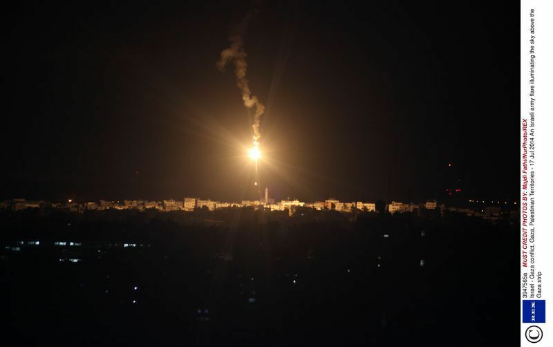 2014年ガザ地上侵攻で使用された照明弾